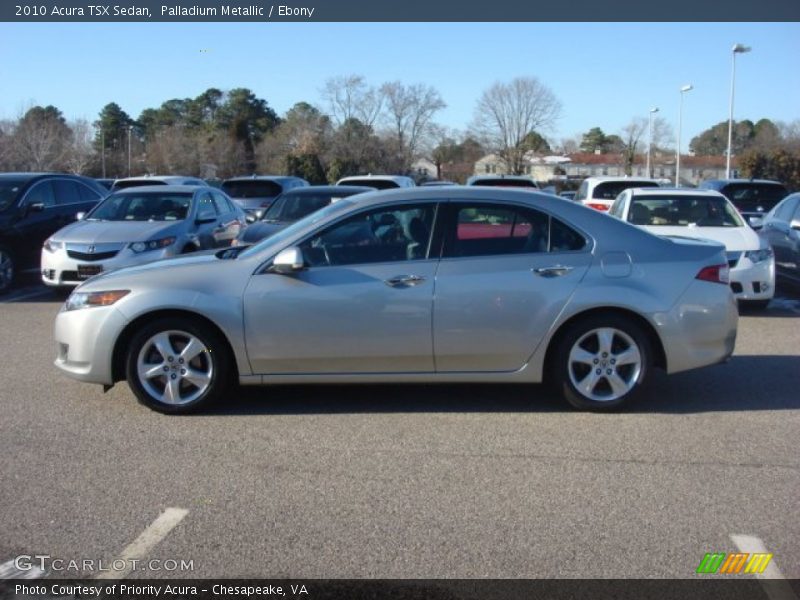 Palladium Metallic / Ebony 2010 Acura TSX Sedan