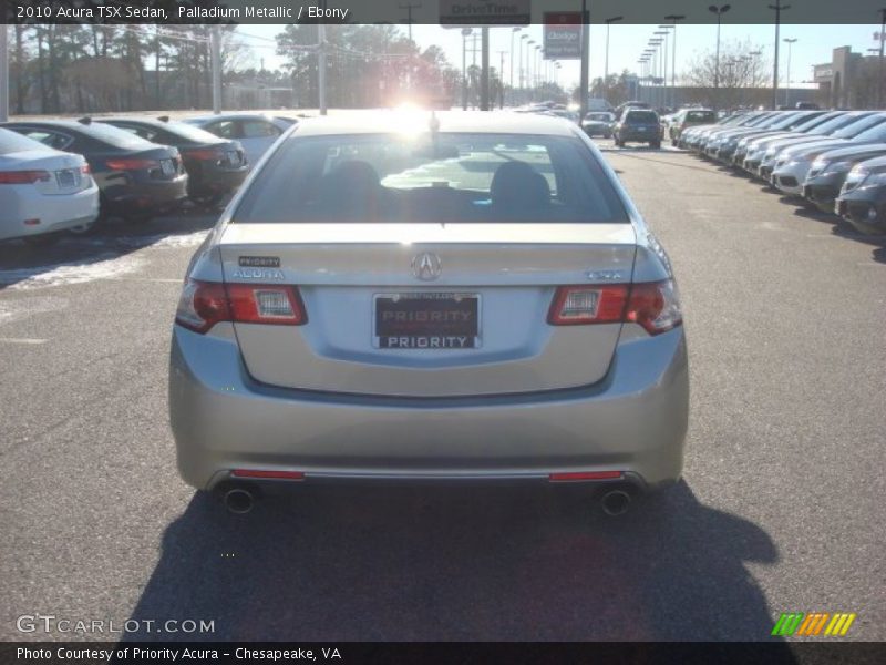Palladium Metallic / Ebony 2010 Acura TSX Sedan