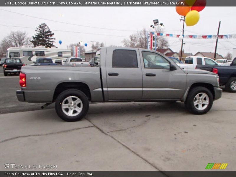 Mineral Gray Metallic / Dark Slate Gray/Medium Slate Gray 2011 Dodge Dakota Big Horn Crew Cab 4x4