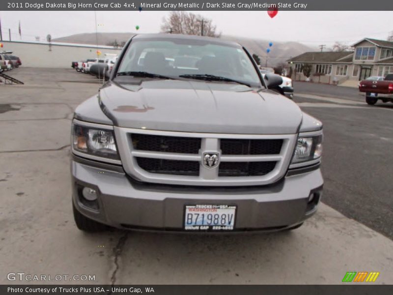 Mineral Gray Metallic / Dark Slate Gray/Medium Slate Gray 2011 Dodge Dakota Big Horn Crew Cab 4x4