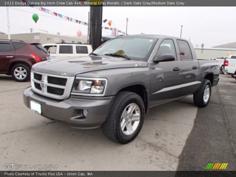 Mineral Gray Metallic / Dark Slate Gray/Medium Slate Gray 2011 Dodge Dakota Big Horn Crew Cab 4x4