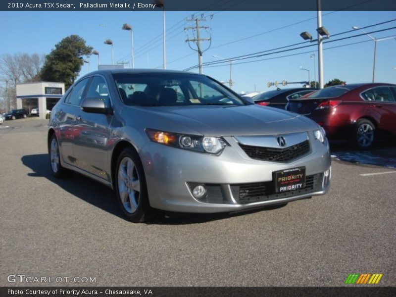 Palladium Metallic / Ebony 2010 Acura TSX Sedan