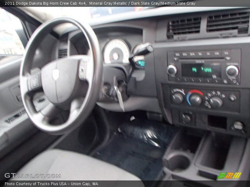 Mineral Gray Metallic / Dark Slate Gray/Medium Slate Gray 2011 Dodge Dakota Big Horn Crew Cab 4x4
