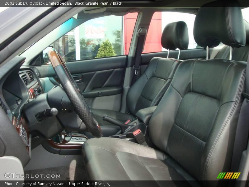 Black Granite Pearl / Black 2002 Subaru Outback Limited Sedan