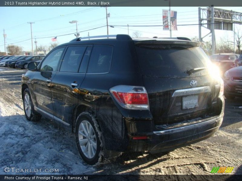 Black / Black 2013 Toyota Highlander Hybrid Limited 4WD