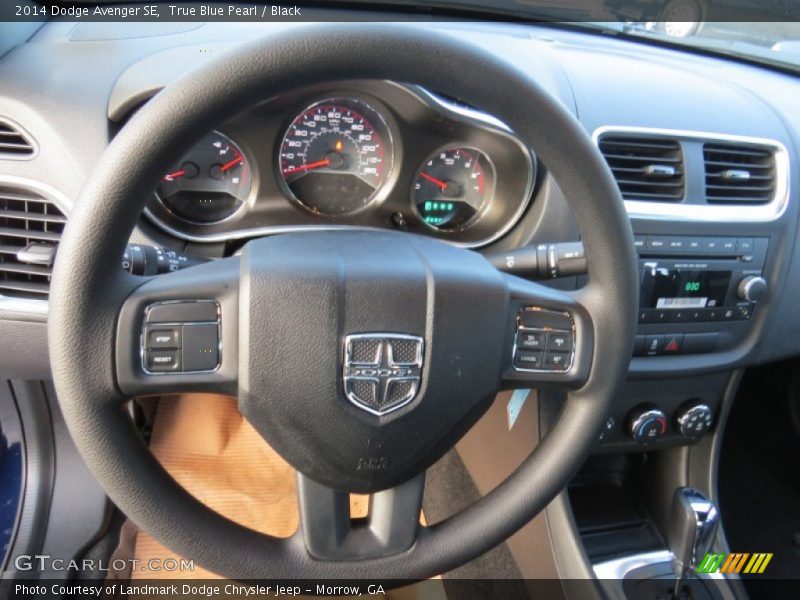 True Blue Pearl / Black 2014 Dodge Avenger SE