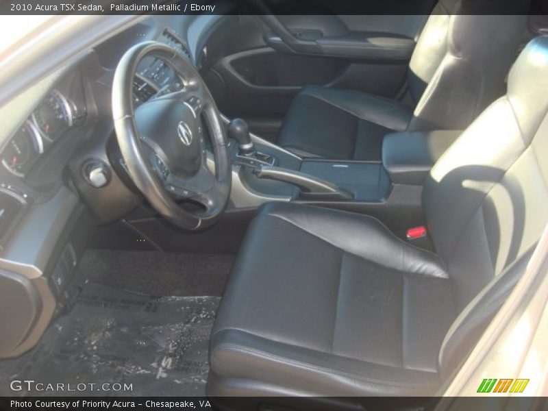Palladium Metallic / Ebony 2010 Acura TSX Sedan
