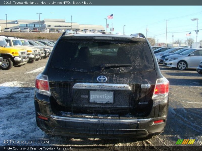 Black / Black 2013 Toyota Highlander Hybrid Limited 4WD