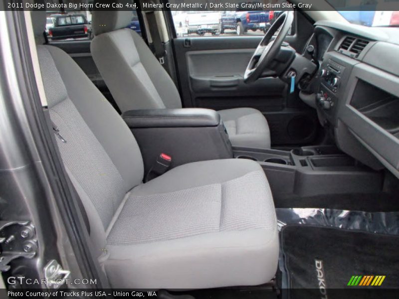 Mineral Gray Metallic / Dark Slate Gray/Medium Slate Gray 2011 Dodge Dakota Big Horn Crew Cab 4x4