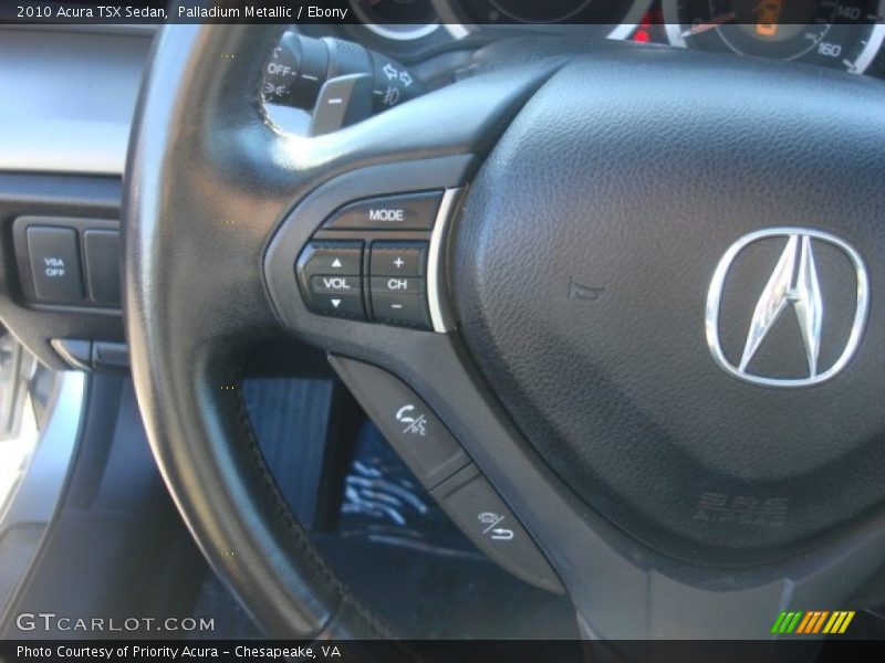 Palladium Metallic / Ebony 2010 Acura TSX Sedan