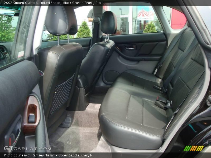 Black Granite Pearl / Black 2002 Subaru Outback Limited Sedan
