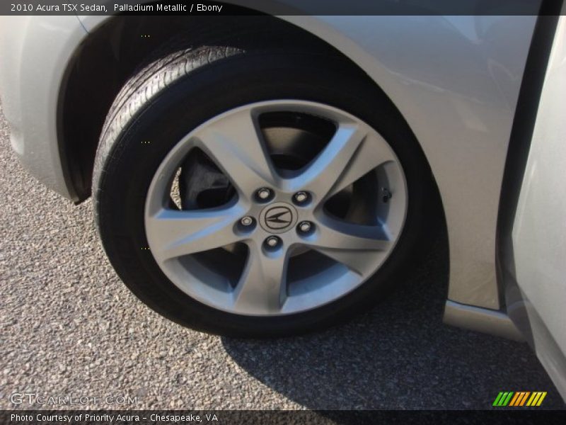 Palladium Metallic / Ebony 2010 Acura TSX Sedan