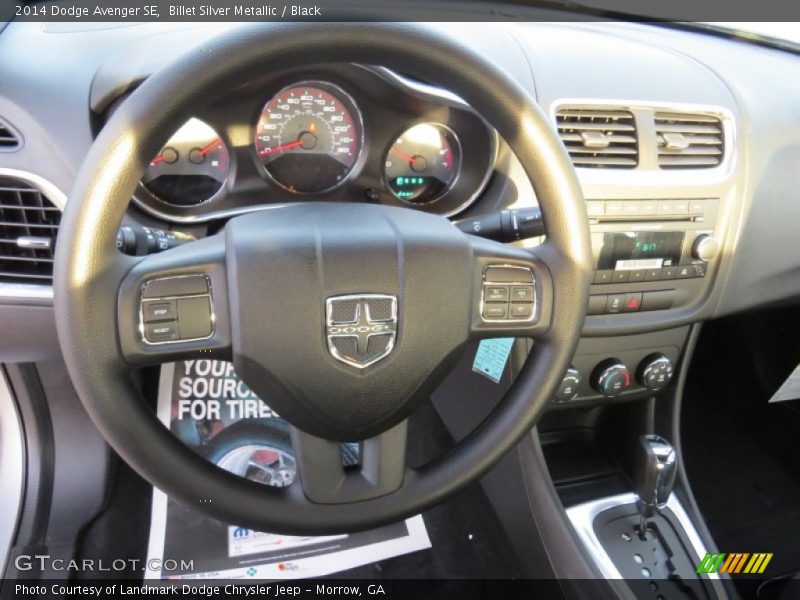 Billet Silver Metallic / Black 2014 Dodge Avenger SE