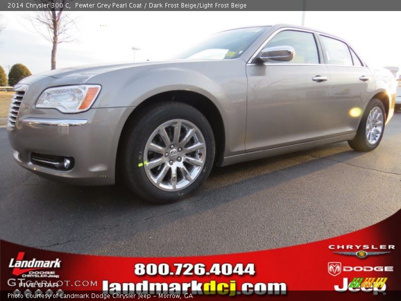 Pewter Grey Pearl Coat / Dark Frost Beige/Light Frost Beige 2014 Chrysler 300 C