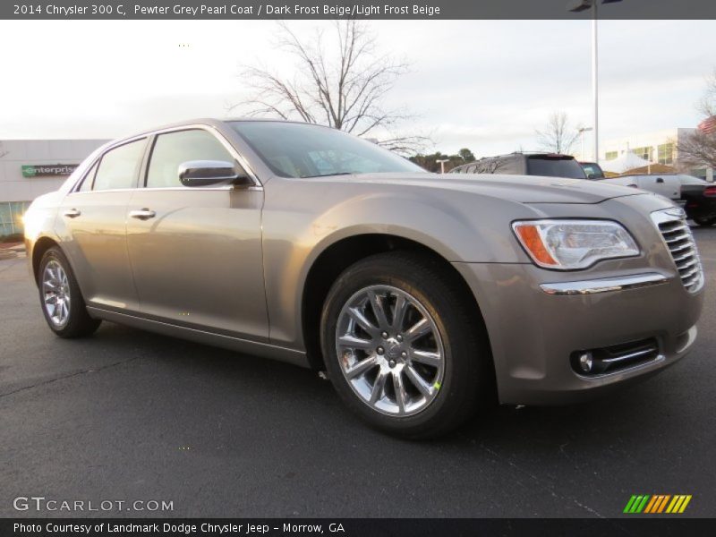 Pewter Grey Pearl Coat / Dark Frost Beige/Light Frost Beige 2014 Chrysler 300 C