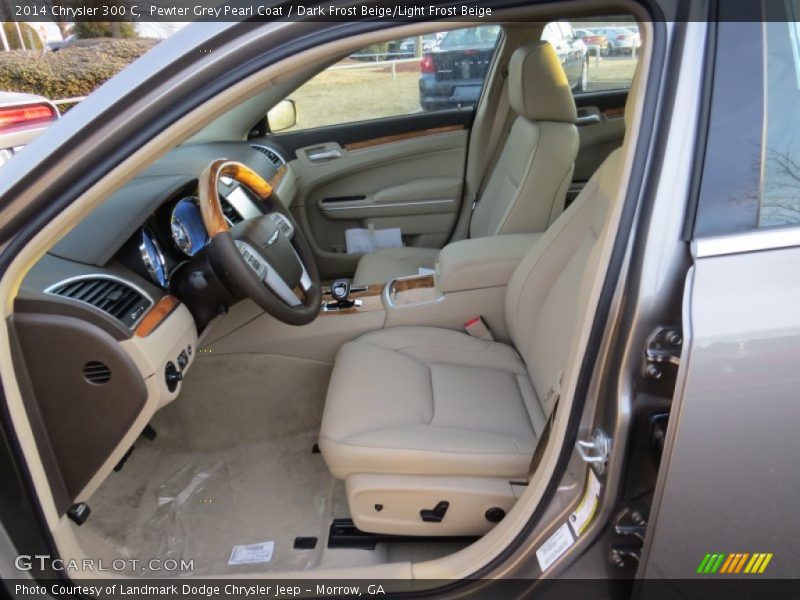 Pewter Grey Pearl Coat / Dark Frost Beige/Light Frost Beige 2014 Chrysler 300 C