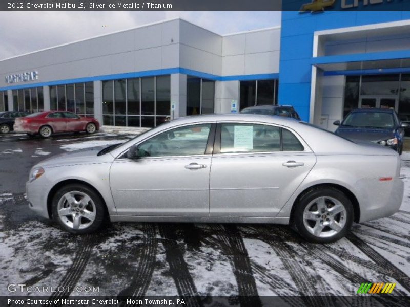 Silver Ice Metallic / Titanium 2012 Chevrolet Malibu LS