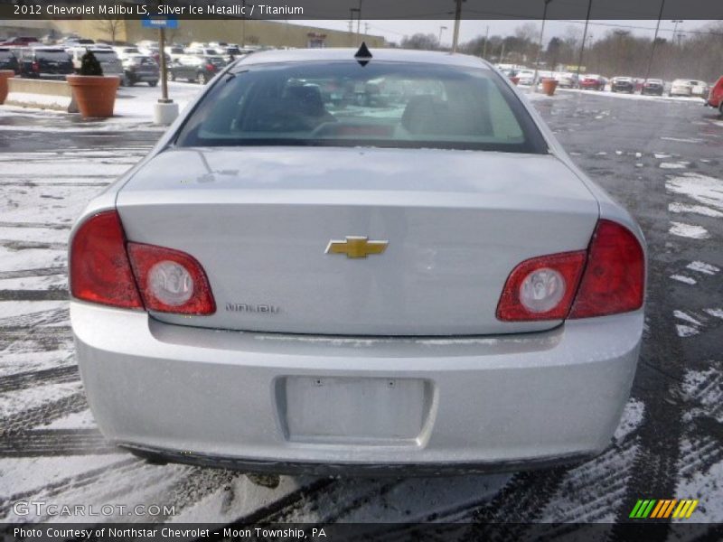 Silver Ice Metallic / Titanium 2012 Chevrolet Malibu LS