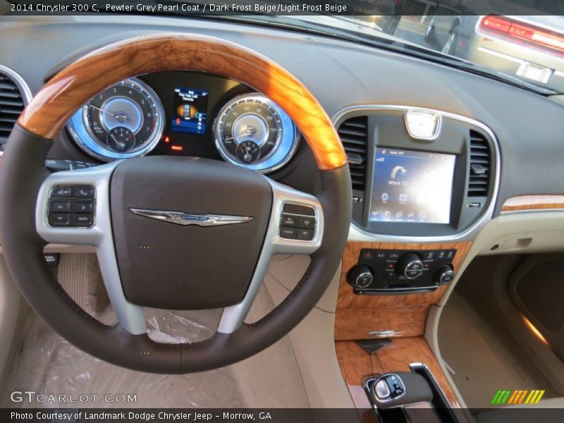 Pewter Grey Pearl Coat / Dark Frost Beige/Light Frost Beige 2014 Chrysler 300 C
