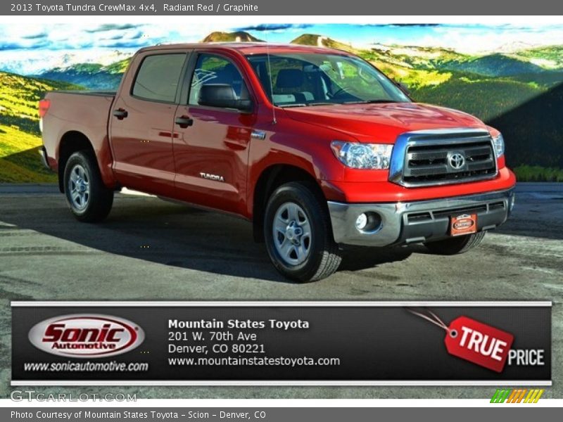 Radiant Red / Graphite 2013 Toyota Tundra CrewMax 4x4