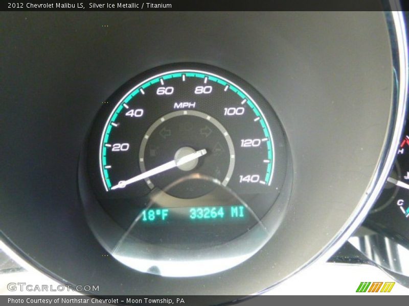 Silver Ice Metallic / Titanium 2012 Chevrolet Malibu LS