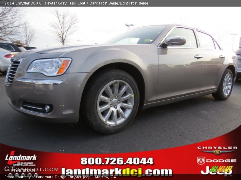 Pewter Grey Pearl Coat / Dark Frost Beige/Light Frost Beige 2014 Chrysler 300 C