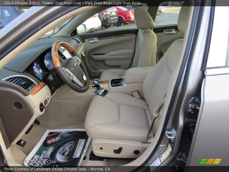Pewter Grey Pearl Coat / Dark Frost Beige/Light Frost Beige 2014 Chrysler 300 C