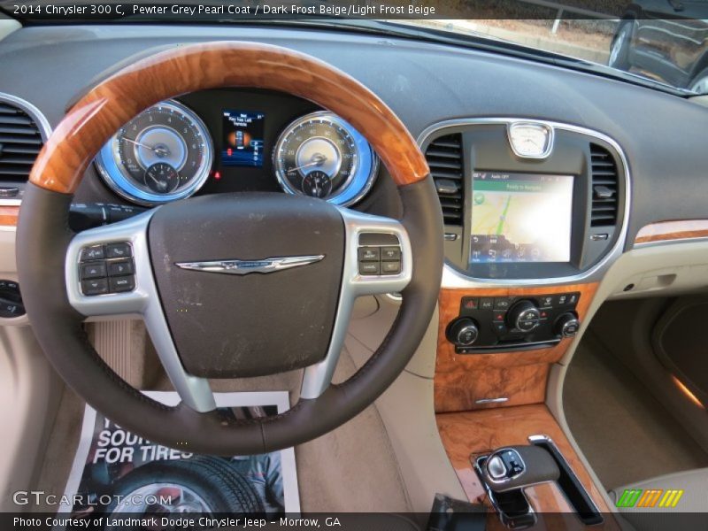 Pewter Grey Pearl Coat / Dark Frost Beige/Light Frost Beige 2014 Chrysler 300 C