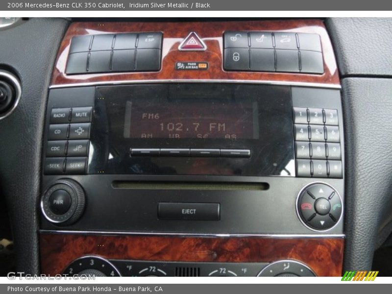 Iridium Silver Metallic / Black 2006 Mercedes-Benz CLK 350 Cabriolet