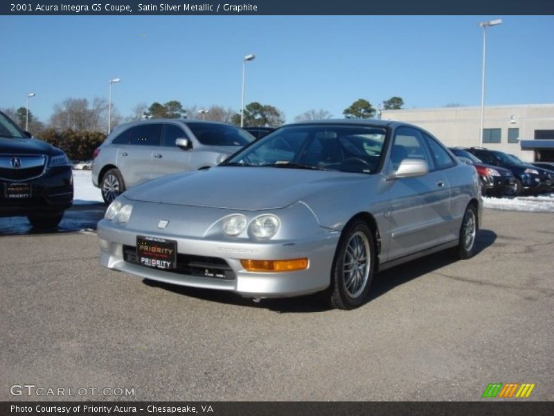 Satin Silver Metallic / Graphite 2001 Acura Integra GS Coupe