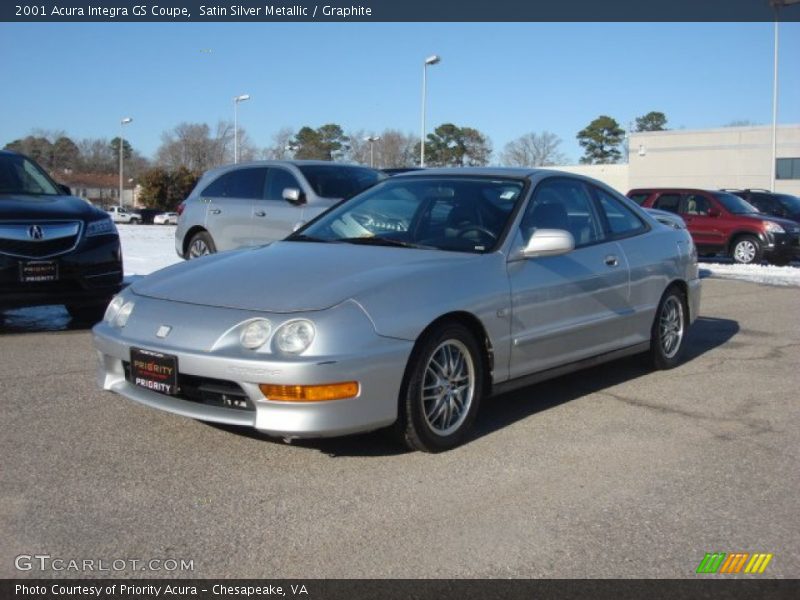 Satin Silver Metallic / Graphite 2001 Acura Integra GS Coupe