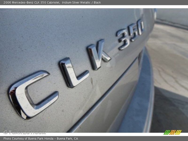 Iridium Silver Metallic / Black 2006 Mercedes-Benz CLK 350 Cabriolet