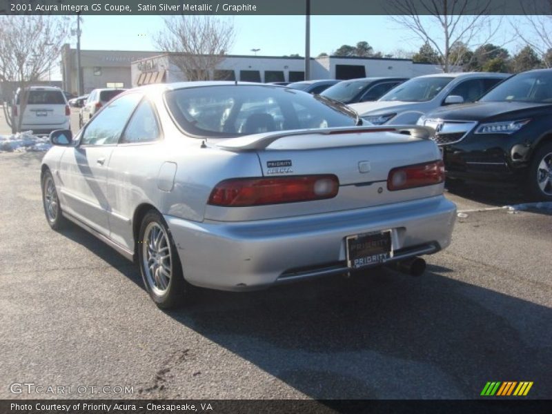 Satin Silver Metallic / Graphite 2001 Acura Integra GS Coupe