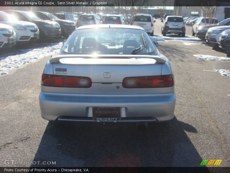 Satin Silver Metallic / Graphite 2001 Acura Integra GS Coupe