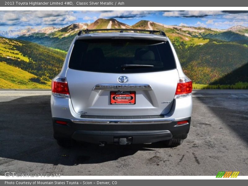 Classic Silver Metallic / Ash 2013 Toyota Highlander Limited 4WD