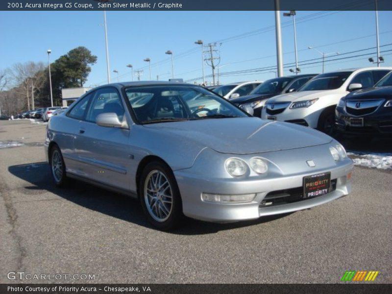 Satin Silver Metallic / Graphite 2001 Acura Integra GS Coupe