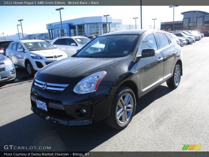 Wicked Black / Black 2011 Nissan Rogue S AWD Krom Edition