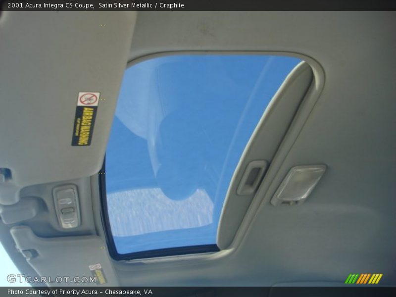 Satin Silver Metallic / Graphite 2001 Acura Integra GS Coupe
