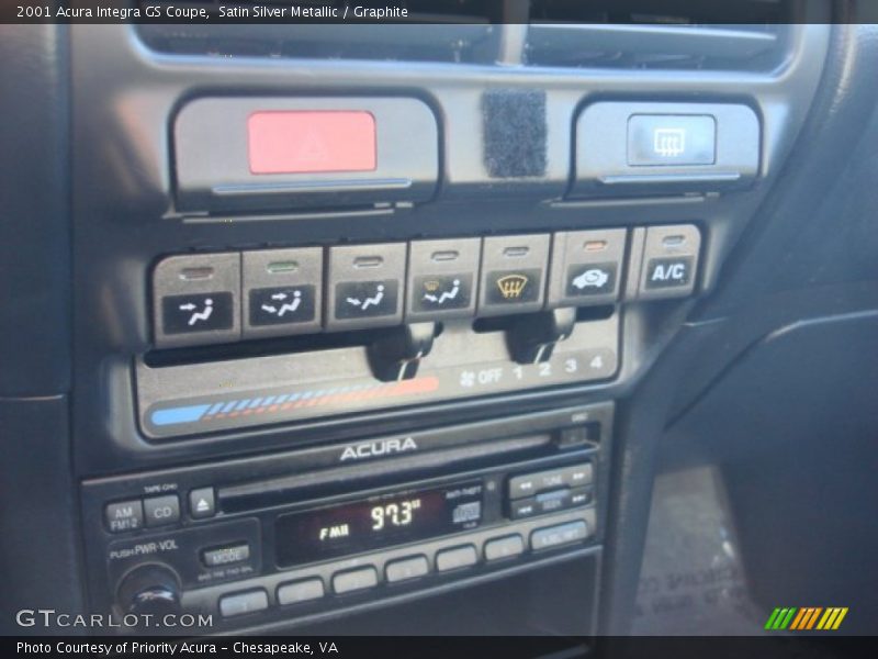 Controls of 2001 Integra GS Coupe