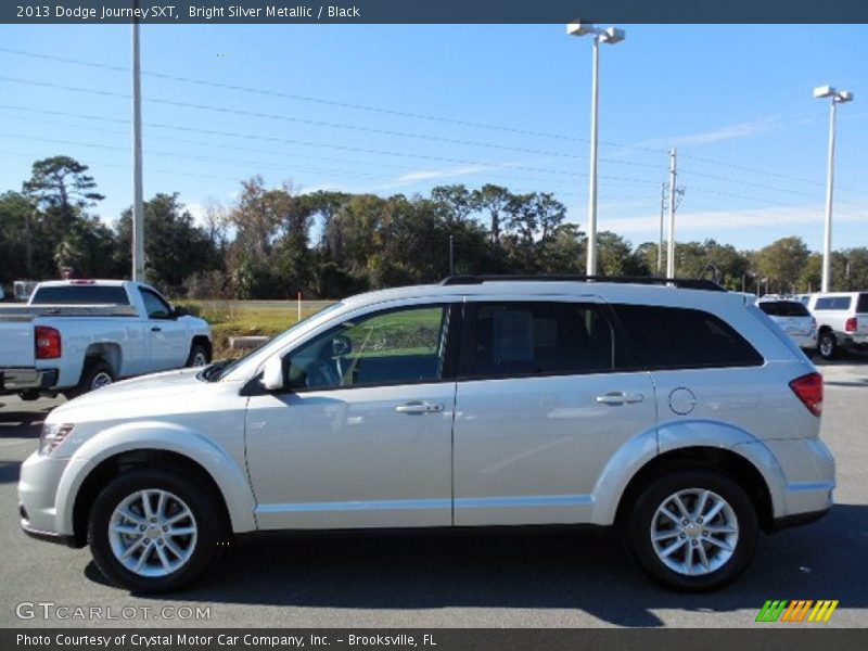 Bright Silver Metallic / Black 2013 Dodge Journey SXT