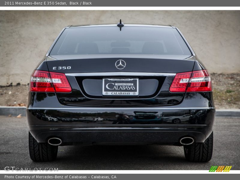 Black / Black 2011 Mercedes-Benz E 350 Sedan