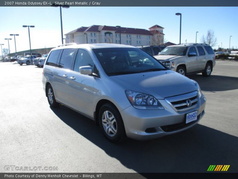 Silver Pearl Metallic / Gray 2007 Honda Odyssey EX-L