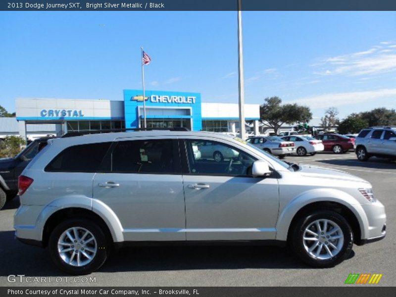 Bright Silver Metallic / Black 2013 Dodge Journey SXT