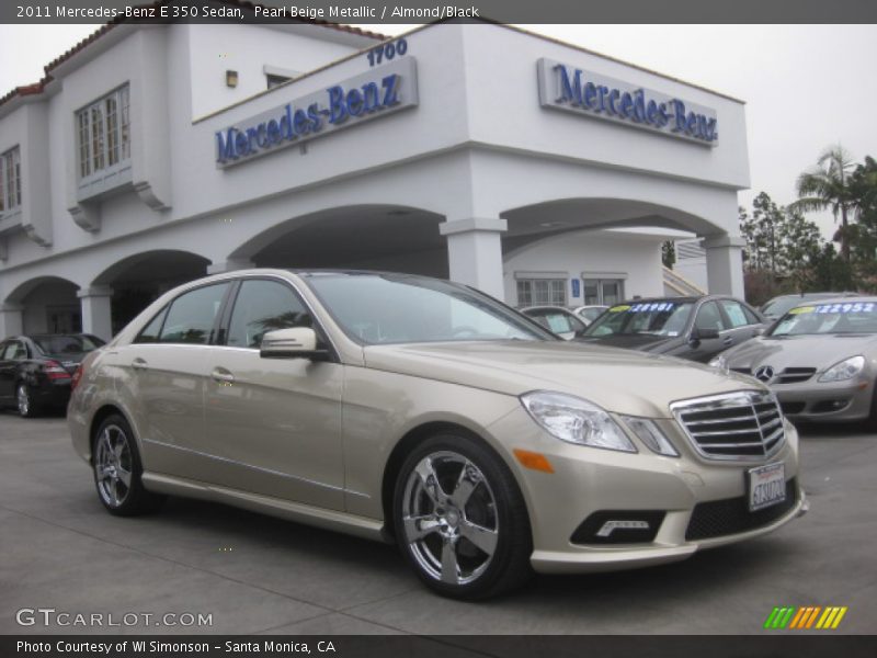 Pearl Beige Metallic / Almond/Black 2011 Mercedes-Benz E 350 Sedan