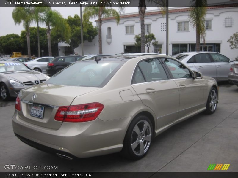 Pearl Beige Metallic / Almond/Black 2011 Mercedes-Benz E 350 Sedan