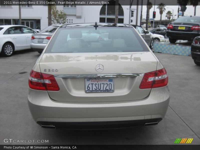 Pearl Beige Metallic / Almond/Black 2011 Mercedes-Benz E 350 Sedan