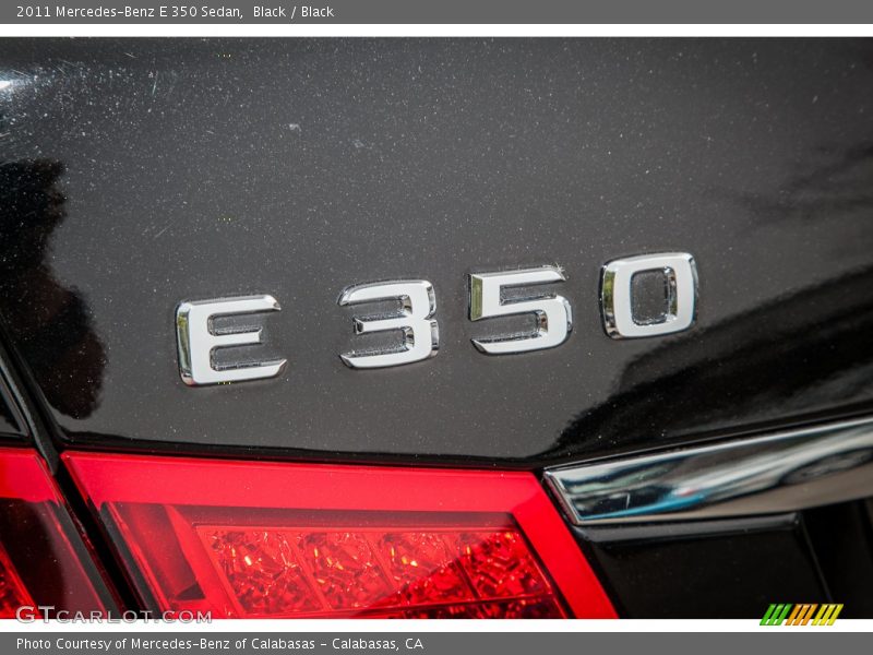 Black / Black 2011 Mercedes-Benz E 350 Sedan