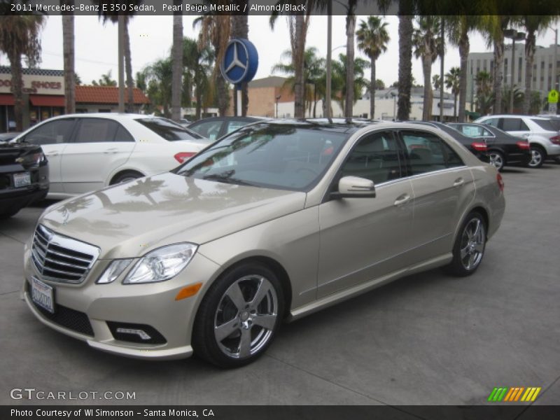 Pearl Beige Metallic / Almond/Black 2011 Mercedes-Benz E 350 Sedan