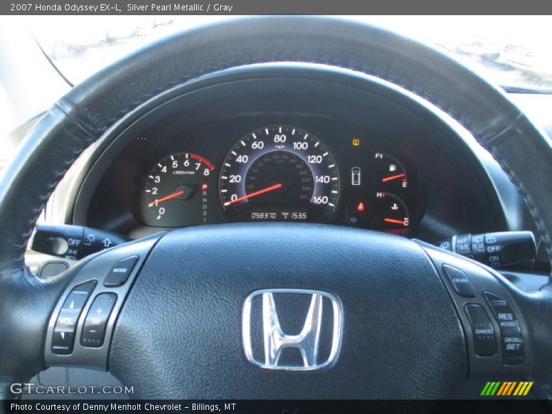 Silver Pearl Metallic / Gray 2007 Honda Odyssey EX-L