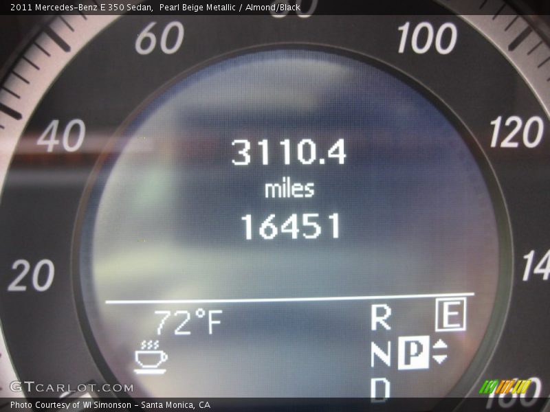 Pearl Beige Metallic / Almond/Black 2011 Mercedes-Benz E 350 Sedan